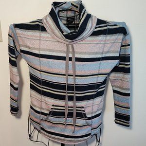 Db Sunday cinchable cowl neck striped sweater, excellent condition, size S